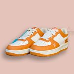 Nike Air Force 1 x Louis Vuitton Orange Casual Sneakers For Men