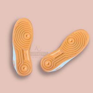 Nike Air Force 1 x Louis Vuitton Orange Casual Sneakers For Men