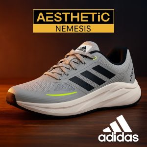 Adidas Grey Running Sneakers Lightweight & Comfortable for Everyday Wear